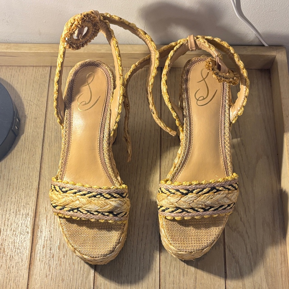 Sam Edelman Tan Woven Women's Sandals